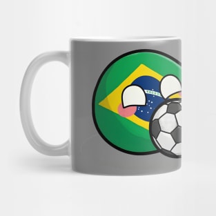 Brazil Football Polandball Mug
